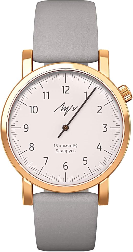 Amazon Com Luch One Hand Woman Mechanical Wristwatch Beige Dial