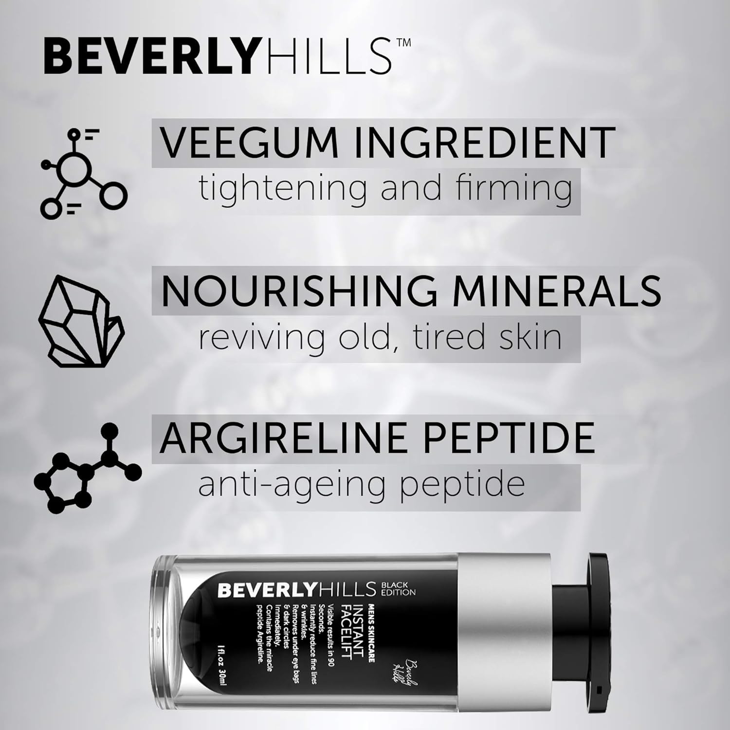 Beverly Hills Men's Instant Facelift & Eye Tuck Serum, 30 ml (Pack of 1) - Image 5