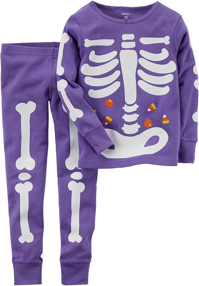 baby girl skeleton pajamas