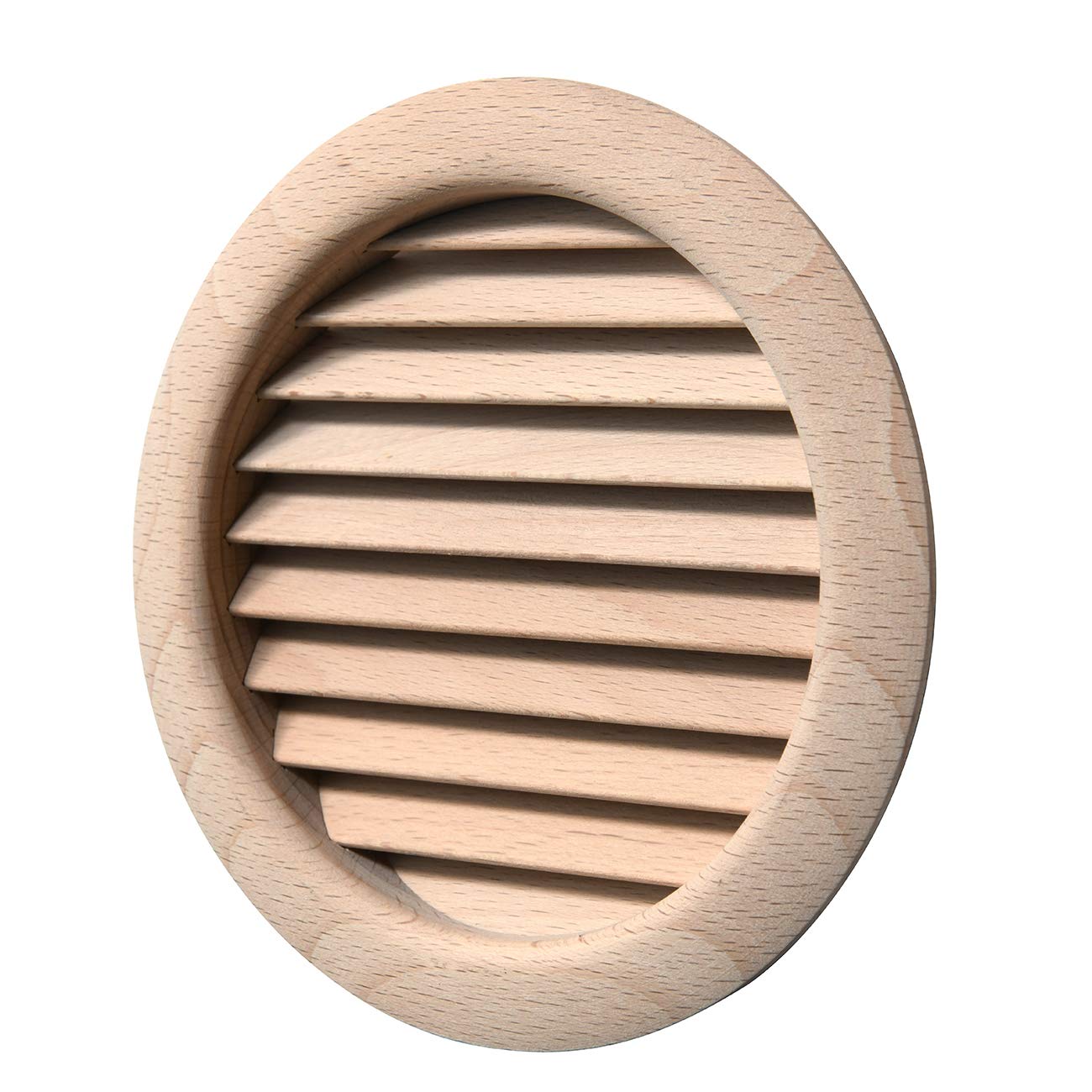 La Ventilazione LGRS125F Round Recessed Beech Wood Ventilation Grille Diameter 140 mm