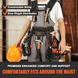 VEVOR Tool Belt Suspenders 29 Pockets 1680D Polyester Heavy Duty Adjustable view 3