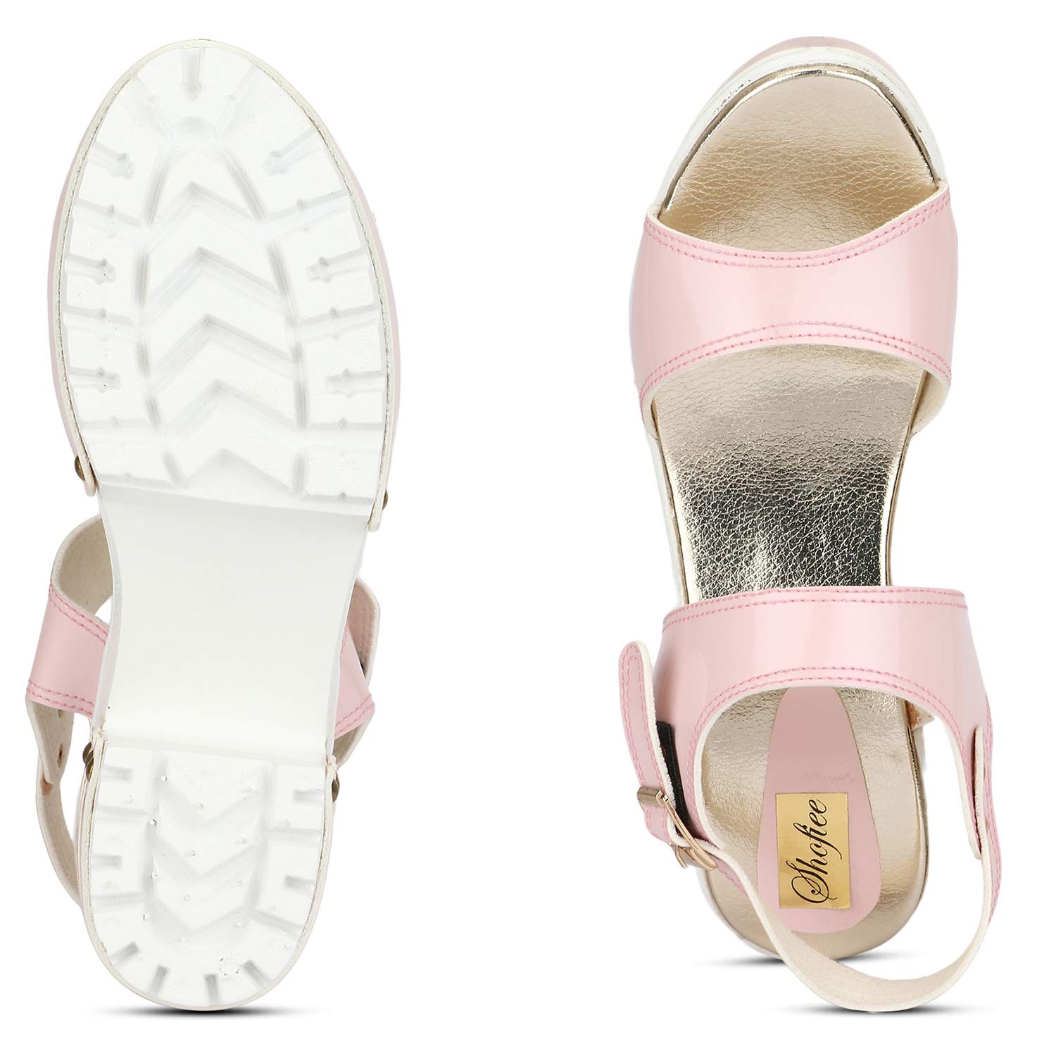 shofiee women's block heel wedge