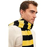Zando Scarf for Men Fall Winter Scarf Soft Striped Scarf Men's Scarves Costume Accessory for Cosplay