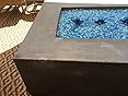 Amazon.com: Real Flame Baltic Rectangle Natural Gas Fire Table, Glacier Gray: Garden & Outdoor