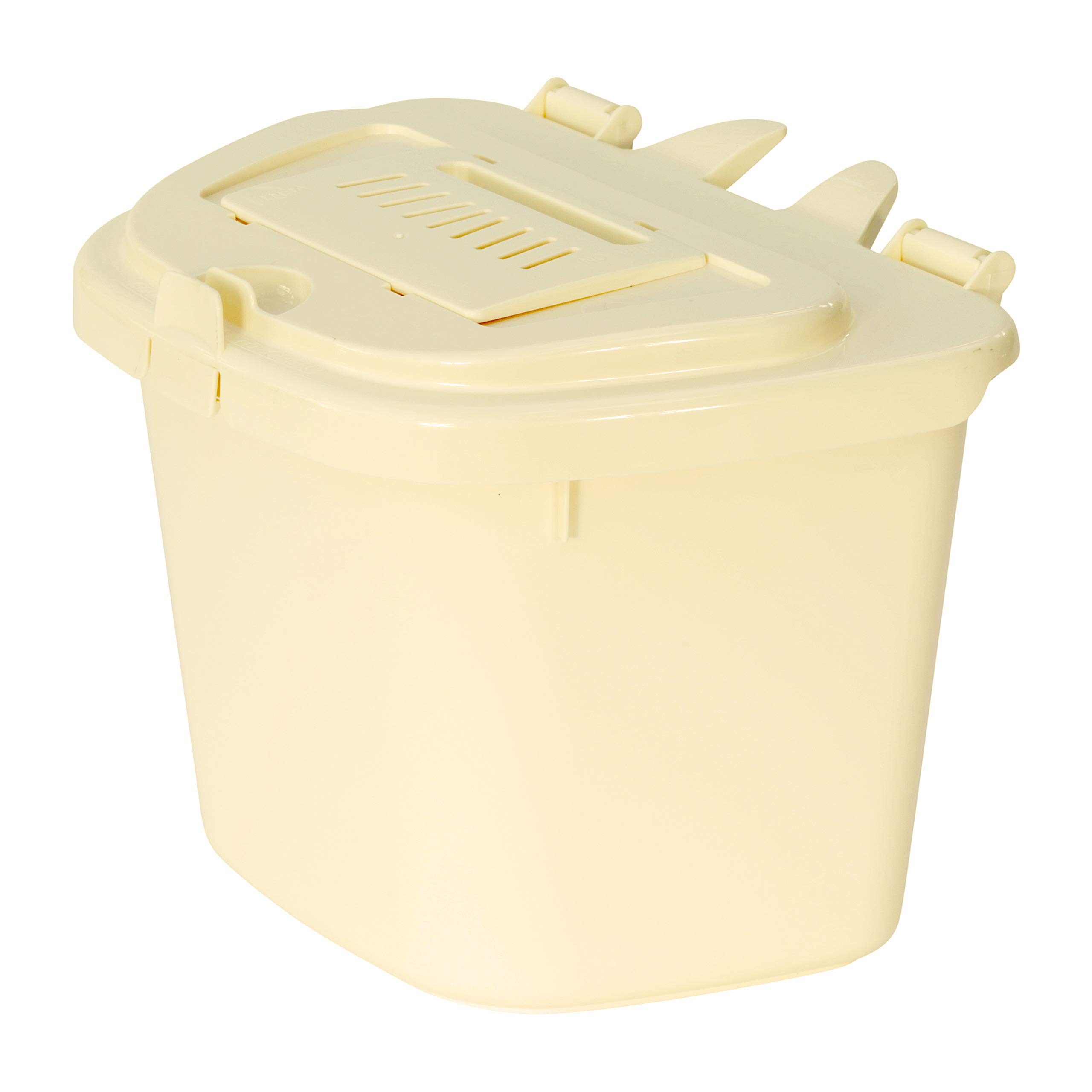 Easy Eco 5L Kitchen Caddy - Composting/Bin for Food Waste Recycling (Cream)