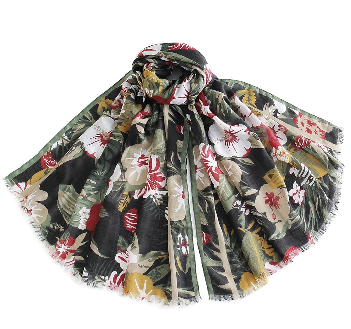 Foulard Vintage TBEG - Polyester - 100 X 103 Cm - Bleu Et Blanc - Occasion