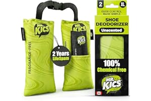 MR.KICS - Shoe Deodorizer Insert, Activated Charcoal Odor Eliminator, Moisture Absorber for Shoes, Gym Bags, Boxing Gloves, C