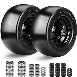 Upgrade 11x6.00-5" Flat Free Tires,2Pcs Solid
