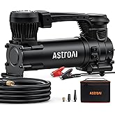 AstroAI T3 Heavy-Duty Air Compressor 12V Portable Offroad Air Compressor with 1.97CFM, 120PSI Tire Pump with Alligator Clips,