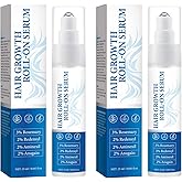 Rosemary Hair Growth Roll-On Serum 3% Rosemary Oil,2% Redensyl Anagain Strengthens Roots,Reduces Hair Loss,Volumizes & Nourishes Hair Lightweight,Non-Greasy Formula for Scalp Health 25mL*2Pcs
