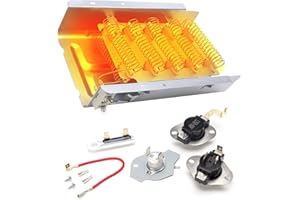 Dryer Heating Element for May-tag MEDC465HW0 MEDX655DW MEDC200XW MEDC215EW MEDC300BW0 MEDC400VW0, Ro-per RED4516FW0 RED4440VQ