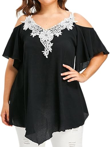 embellished plus size tops