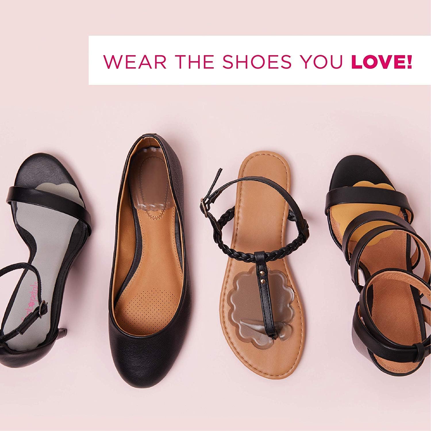Foot Petals Fancy Feet Ball-of-Foot Cushions - Cushioned Ball of Foot Inserts for High Heels and Other Uncomfortable Shoes: Shoes