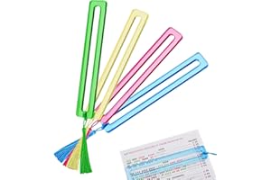 4Pack Mahjong Line Finder | Bright Acrylic Mahjong Line Reader, Friendly Card Lines Guide and Rules Assistant, for Beginners 