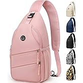 Pritent Crossbody Bags for Women Men Trendy Sling Bag Backpack Casual Chest Bag with Convertible Shoulder Strap