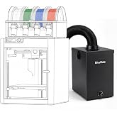 BlueDate 3D printer Air Purifier Compatible with Bambu Lab And ELEGOO | Compatible with Bambu Lab X1C/X1E/P1S/P2S/P1P/H2D/H2C/H2D Pro，ELEGOO (Centauri Carbon and 2 Series)