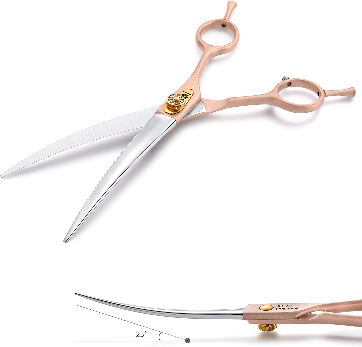 Dream Reach 7'' Professional Pet Grooming Downward Curved Scissors Dog Scissors for Dog Cat and More Pets - Image 3