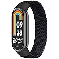 LEIXIUER Braided Solo Loop Band for Xiaomi Smart Band 9 8 Strap Women Men,Soft Elastic Nylon Replacement Wristband for Xiaomi Mi Strap 9/8