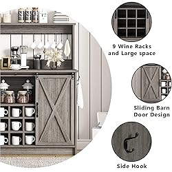 4ever2buy Farmhouse Coffee Bar with 6