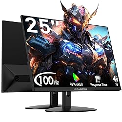 memzuoix 25 Inch Ultra-Thin Monitor with 3-Side