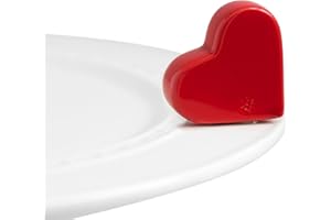 NF NORA FLEMING nora fleming Be Mine (Red Heart) A23 - Hand-Painted Ceramic Valentine's Day Décor - Spring Minis for the Home and Office