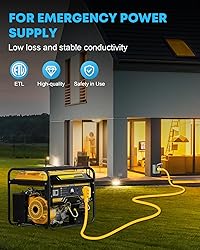 Kohree 50 Amp Generator Cord and Pre-drilled Power
