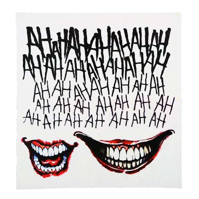 VERY100 Suicide Squad der Joker temporärer Körper Tattoo Kit Kostüm lizenziert Tattoo (1)