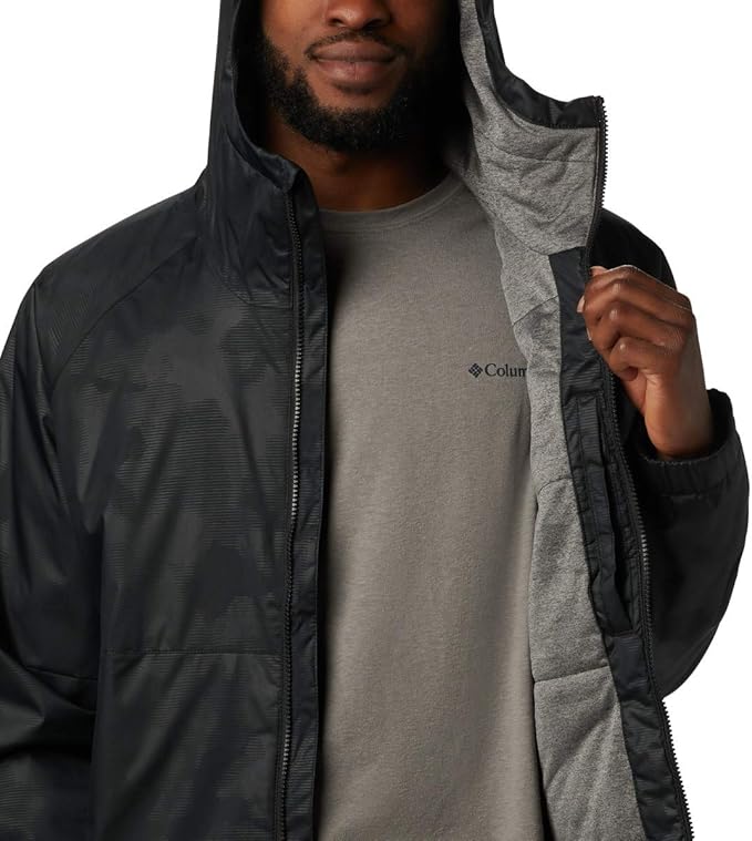 Columbia 哥伦比亚 Helvetia Heights 防风透气保暖 户外男式连帽夹克 M码3.2折.02 海淘转运到手约￥286
