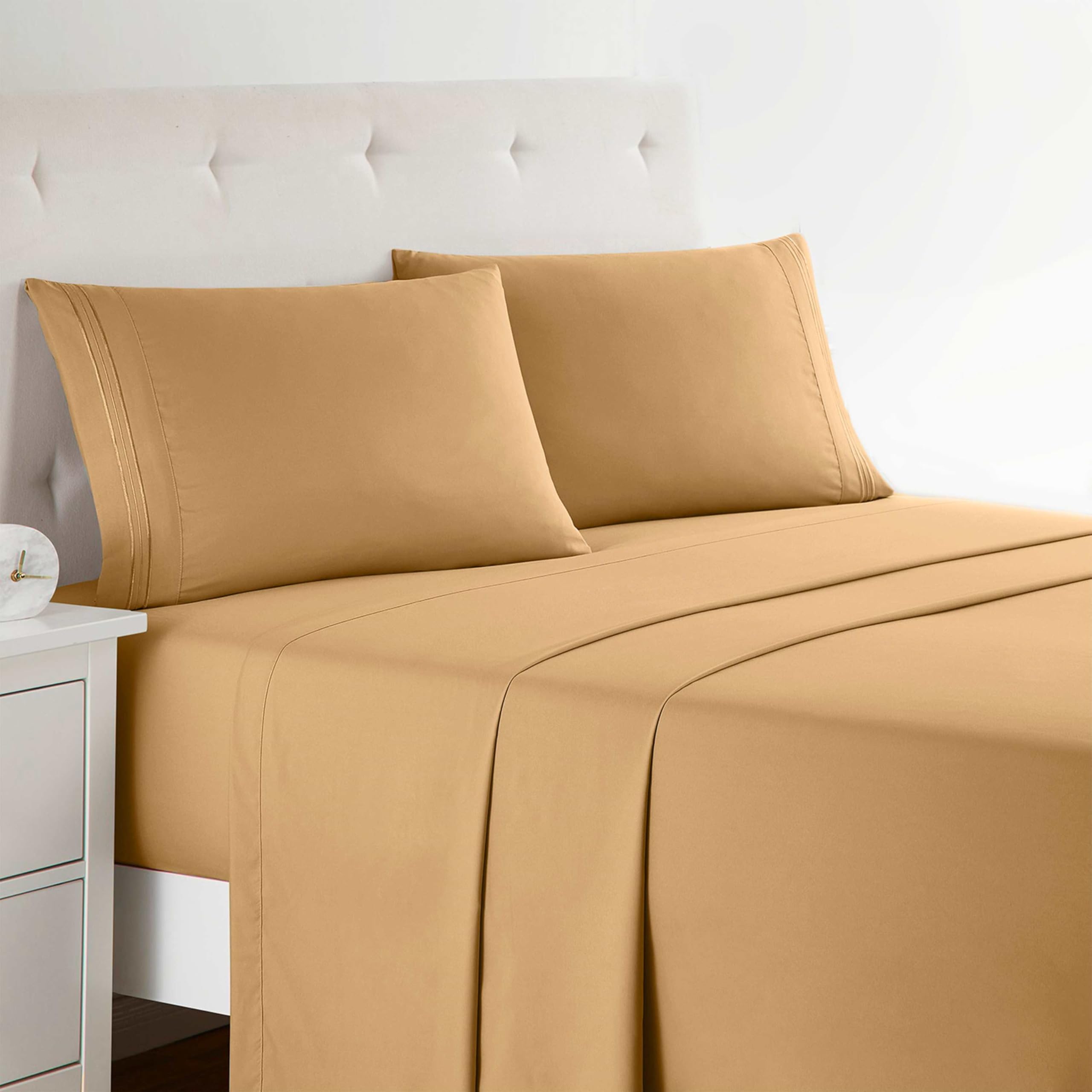 Clara Clark Bed Sheets, Premier 1800 Series 4 Piece