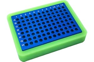 VISOSCI Aluminum Cooling Block - PCR Plate Cooler ，96-Well for 0.2 mL Tubes, Strips or 96-Well Plates (96-Well)