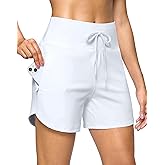 G Gradual Women's Athletic Shorts 5" Running Shorts for Women with 2 Zipper Pockets Quick Dry Lightweight Hiking Shorts