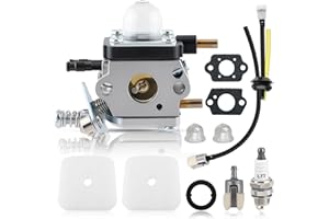 Carbhub C1U-K54A Carburetor for 2-Cycle Mantis 7222 7222E 7222M 7225 7230 7234 7240 7920 7924 Tiller/Cultivator Carb with Air Filter Repower Kit