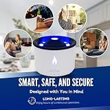 CUQOO Volcano Humidifier 360ml Jellyfish Mist Flame Diffuser Pulsating Mode view 6