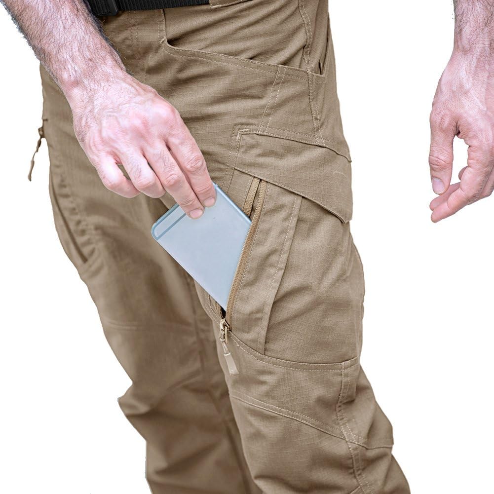 TACVASEN Men's Tactical Cargo Pants Outdoor Sport Military Ripstop Pants: Clothing
