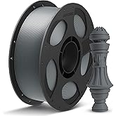 ANYCUBIC PLA Plus (PLA+) 3D Printer Filament 1.75mm, High Toughness 3D Printing Filament, Dimensional Accuracy +/- 0.02mm, Print with Most FDM 3D Printers, 1KG Reusable Spool, Texture Gray
