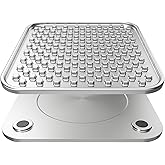 Feedoo Double Wall Stainless Steel Lick Mat for Dogs & Cats - Chew Proof & Whisker Friendly, Non-Slip Base, for Calm Feeding & Anxiety Relief - Dishwasher Safe Slow Feeder Pad [1Pack]