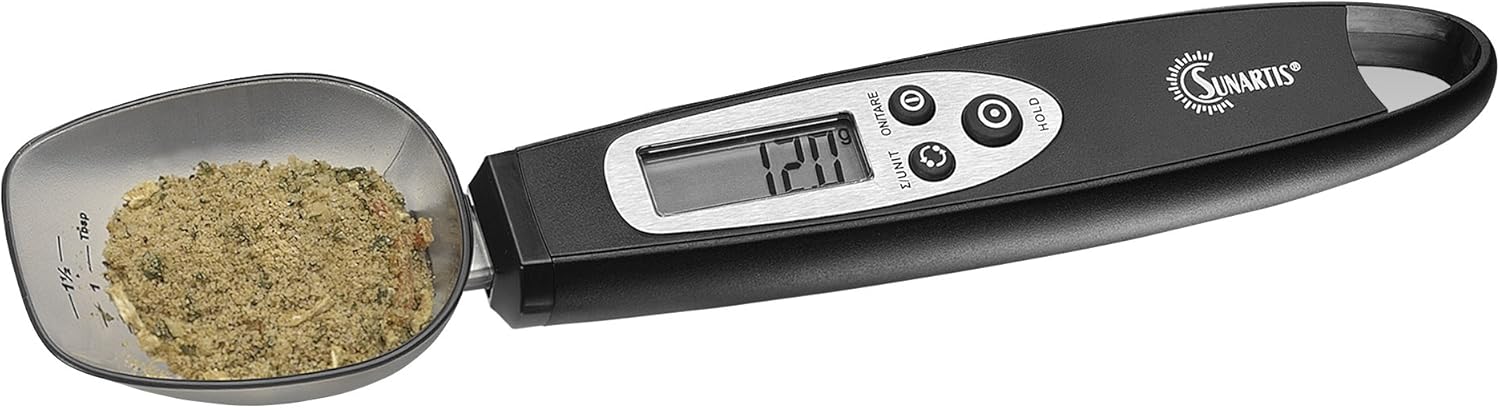 Sunartis ES494 Digitale Löffelwaage mit Zuwiegefunktion