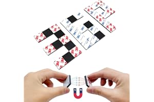 NIUBIKLUS Thickend A + B Magnetic Tape with Adhesive Backing, (1"x1" x 36Pack) Square a b Magnet Paired to Use, Flexible Magnet Dots Sticky for Crafts 25mmx25mm (Thick 0.16"/ 4mm), (36Pack=18 Pairs)