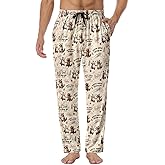 SKYNORA Mens Pajama Pants, Soft Lounge Sleep Pants with Pockets Lightweight Long Pajama Bottoms for Men