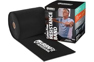 URBNFit Professional Resistance Bands - 25 Yards (75ft) Latex-Free Elastic Exercise Fitness Band Roll - No Scent, No Powder - Perfect for Physical Therapy & Rehab, Yoga, Pilates