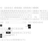 DROP MT3 Black-on-White Keycap Set, ABS Hi-Profile Keycaps, Doubleshot Legends, MX Style Covers Fullsize, Tenkeyless, Winkeyl