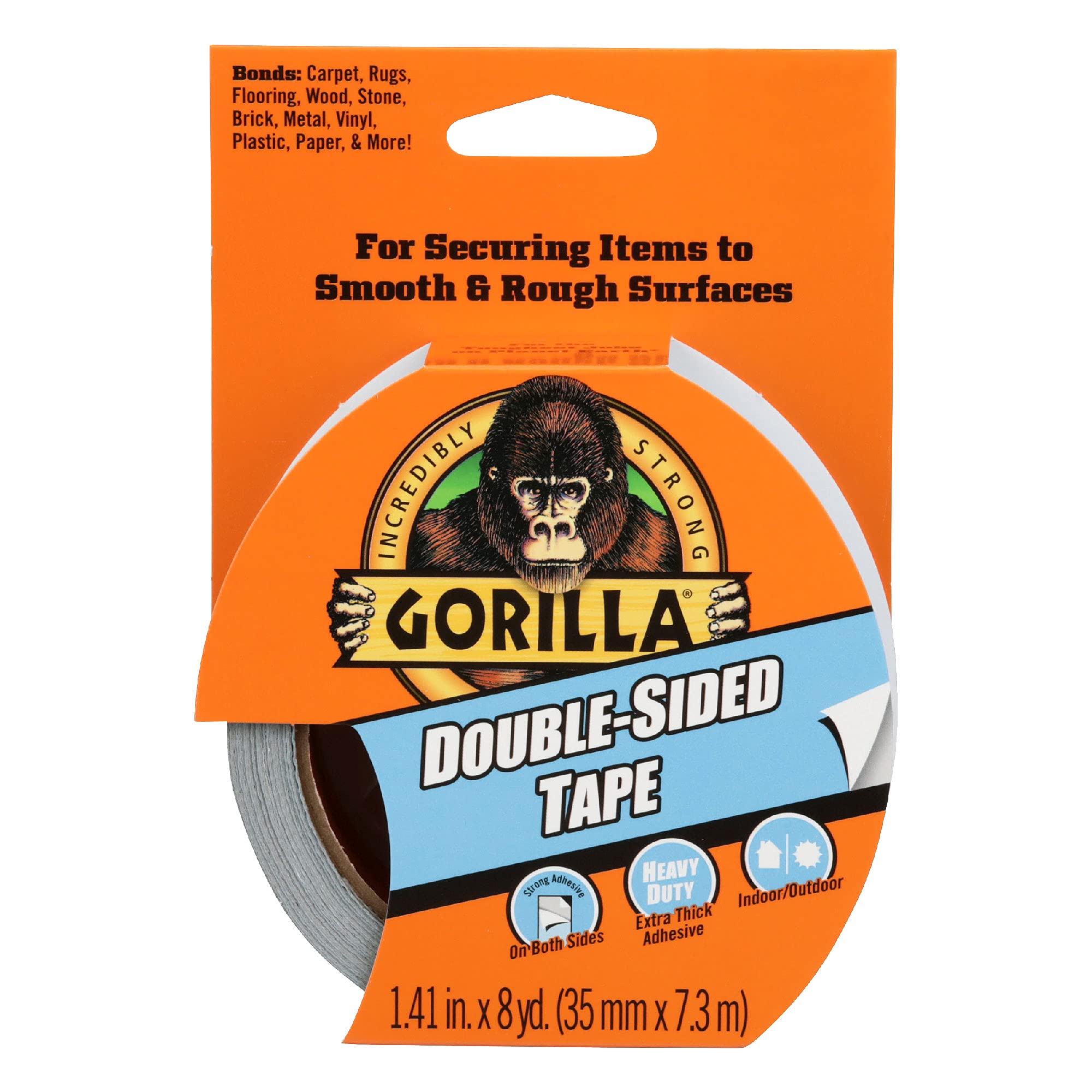 Gorilla Double-Sided Duct Tape: 1.41 in. x 24 ft. (White)