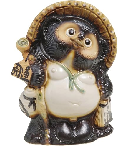 Amazon.com: Shigaraki Pottery Japan Raccoon Dog Daifuku Tanuki
