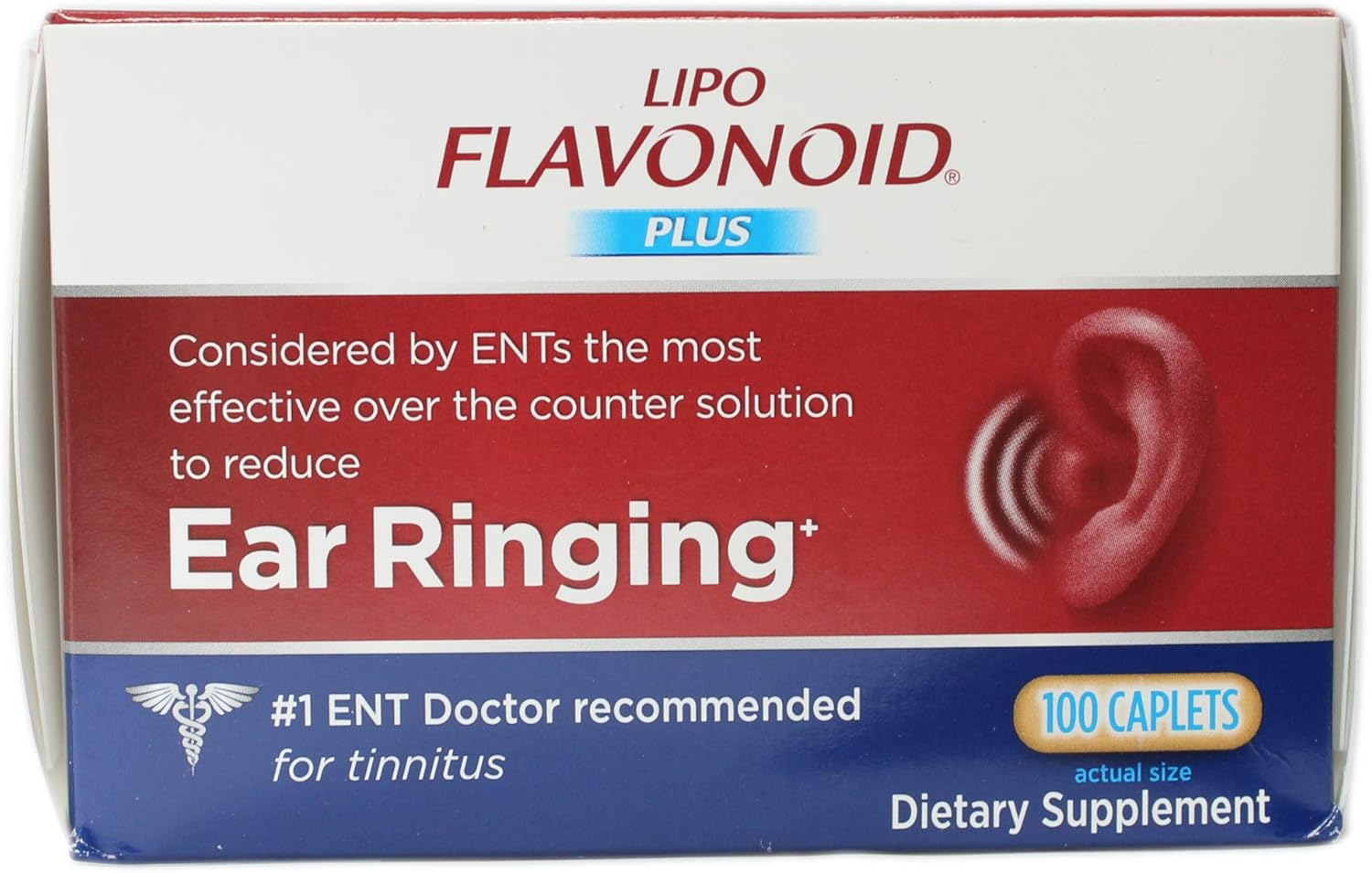 DSE Healthcare Solutions - LipoFlavonoid Plus Extra Strength Unique Ear Health Formula - 100 Caplets: Health & Personal Care