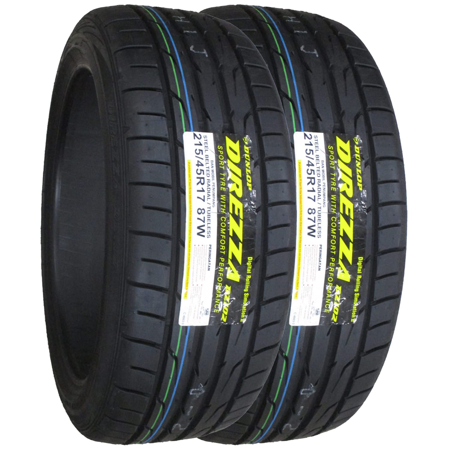 ダンロップ(DUNLOP) サマータイヤ DIREZZA DZ102 215/45R17 87W 2本セット [並行輸入品] の商品画像