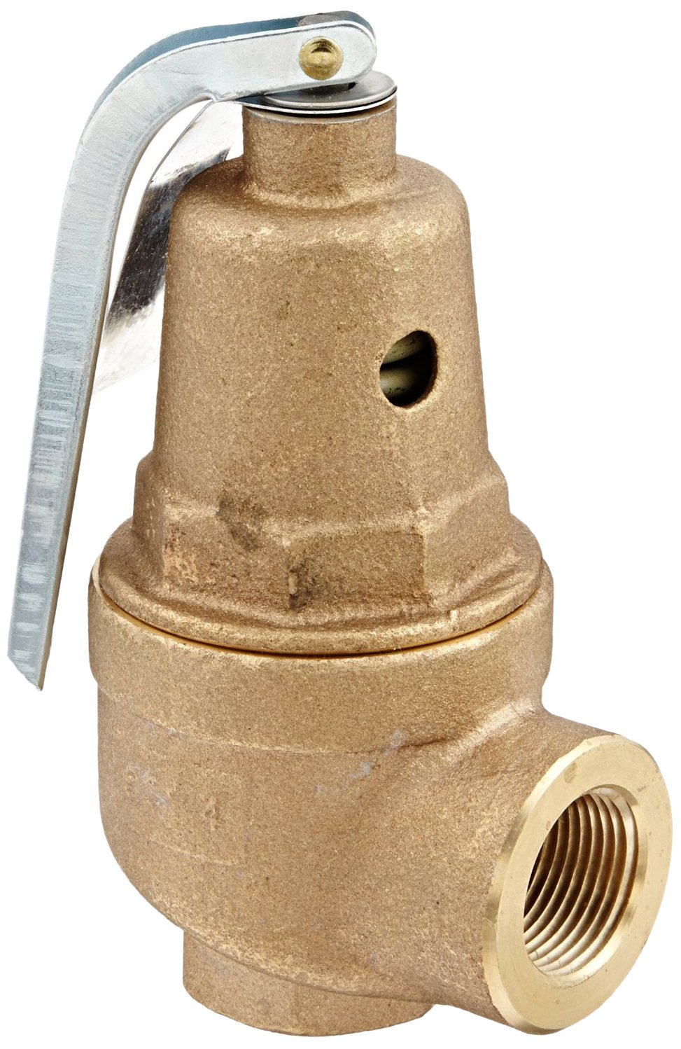 100 psi Set Pressure ASME Hot Water 3/4 x 1 NPT Female Apollo Valve 10600 Series Bronze Safety