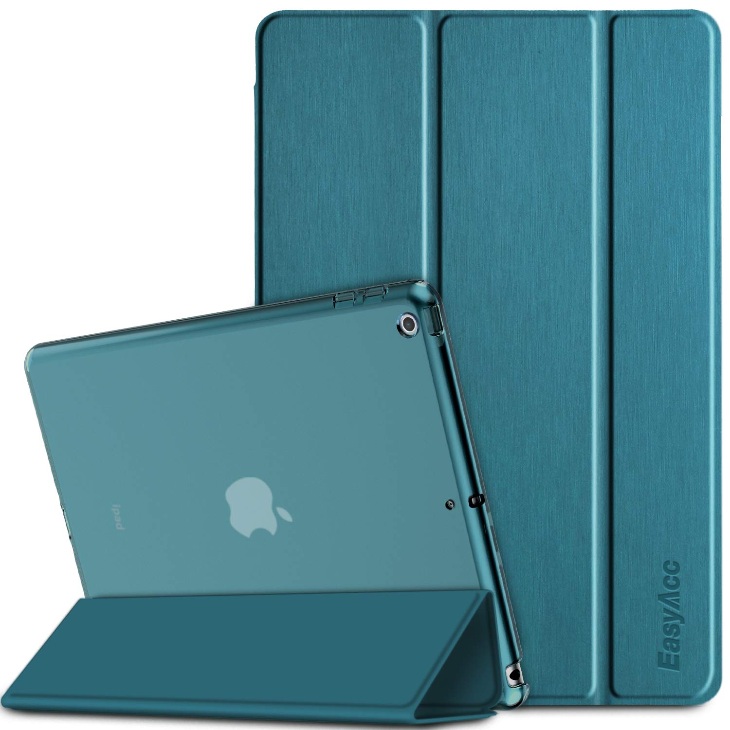 EasyAcc Case Compatible with iPad 6th Generation 9.7" 2018 /iPad 5th Generation(NOT for Air 1st/Air 2/Air 5th) 2017, Ultra Thin Translucent Cover Auto Wake Up/Sleep, Peacock Blue — image 1