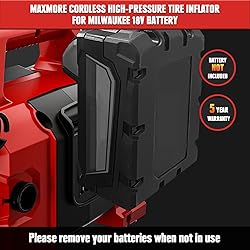 Cordless Tire Inflator Compatible with Milwaukee