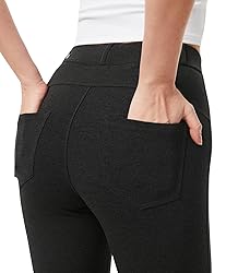 AFITNE Women's Yoga Dress Pants Skinny Pull On Work