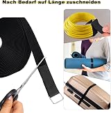 YMCRLUX 2 cm x 5 m Hook and Loop Straps with 25 Buckles Nylon Ties view 2